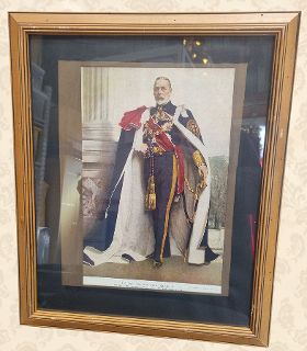 Portrait of King George V Framed (H: 57cm x W: 47cm)