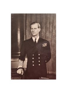 Black & White Prince Phillip Poster (H: 73cm x W: 50cm)