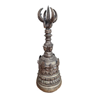 Tibetan Hand Bell / Ghanta - Metal (H: 41cm x Dia: 14cm)