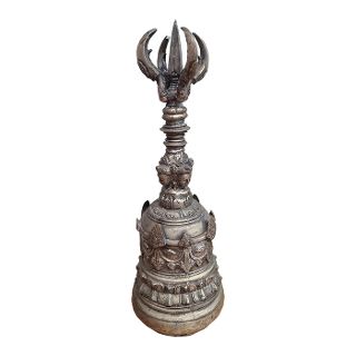 Tibetan Hand Bell / Ghanta - Metal (H: 41cm x Dia: 14cm)