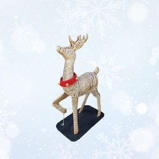 Reindeer Baby Male Gold w/ Collar (H: 1.15m x L: 0.74m x W: 0.39m)