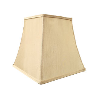 Table Lamp Shade #26 - Sharp Corner Square Tapered - Beige (H: 26cm x Top: 18cm x Bottom: 29cm)