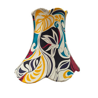 Table Lamp Shade #29 - Oval Bell w/ Scalloped Edge - Multicoloured