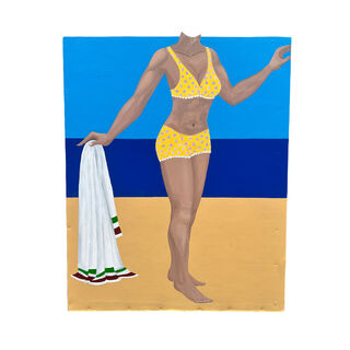 Beach Scene Photo-Op - Female (H: 1.54m x W: 1.1m D: 0.65m)