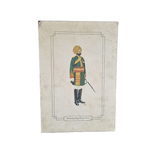 Drawing - Risaldar-Major Kesur Singh Poster  (H: 29cm x W: 20cm)
