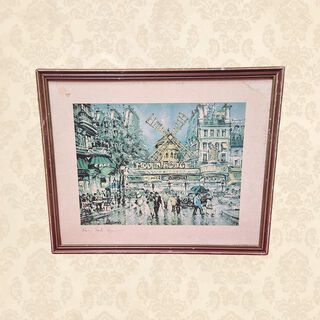 Framed Print - Moulin Rouge By Jacques Chardon (H:39cm x W:48cm)