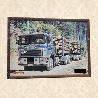 Framed Poster - Truck “Pirate” (H: 45cm x W: 62cm)