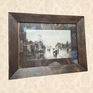 Framed Picture - Rainy Street (H: 33cm x W: 44cm)