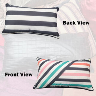 Cushion Outdoor - Oblong w/ Stripes (20cm x 10cm)