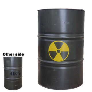 Radioactive 44 Gallon Drums (H: 90cm D: 58cm)