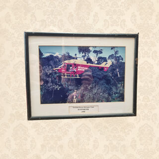 Framed Photo - Rescue Helicopter (H: 29cm x W: 38cm)