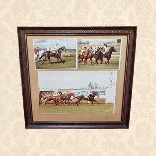 Framed Photos - Horse Racing (H: 46cm x W: 49cm)