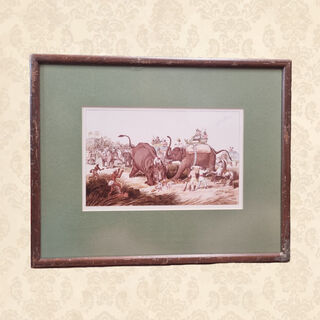 Framed Print - “The Dead Tiger” By Samuel Howitt (H: 32cm x W: 40cm)