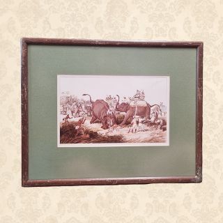 Framed Print - “The Dead Tiger” By Samuel Howitt (H: 32cm x W: 40cm)