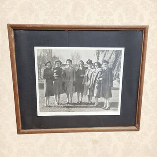 Framed Photo - Black & White 50’s Ladies (H: 32cm x W: 38cm)