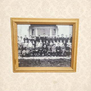 Framed Photo - School Class Black & White (H: 24.5cm x W: 30cm)