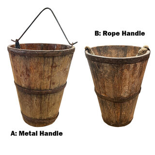 Wooden Pail/Bucket Cone Shape