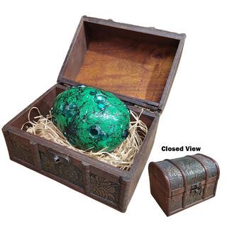 Chest Small w/ Small Dragon Egg - Green (H: 10cm x L: 15cm x W: 10cm)