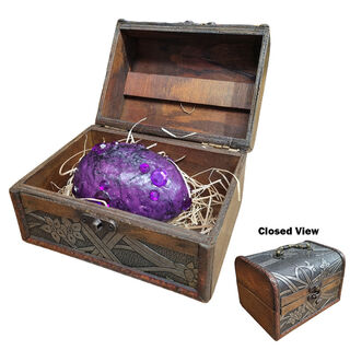 Chest Small w/ Small Dragon Egg - Purple (H: 10cm x L: 15.5cm x W: 12cm)