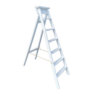 Ladder A-Frame Wooden White