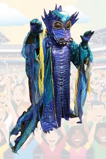 Blue Dragon Mascot