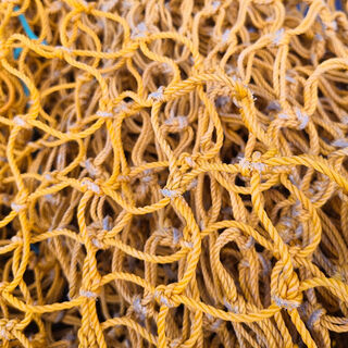 Fishing Net - Mustard w/ Some Turquoise (2.1m x 4m)