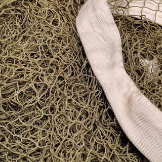 Fishing Net - Green Tight Weave w/ White Band Along Top (2.2m x 2.9m)