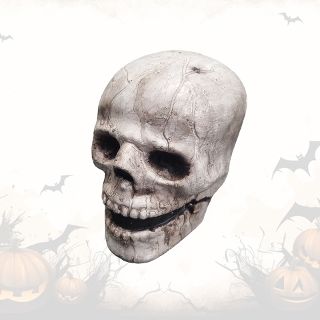 Monster Skull #2 - Plaster - White & Brown