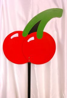 Pacman Cherry Wooden On Stand (1.4m tall x 35cm wide)