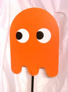 Pacman Ghosts. Wooden on Stand.1.4m tall, 40cm Diameter(2 available)