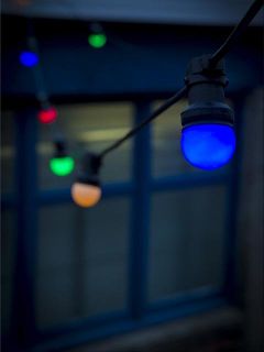 Festoon Lights Coloured (L: 10m)