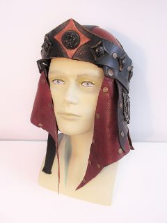 Mongolian Leather Helmets Assorted