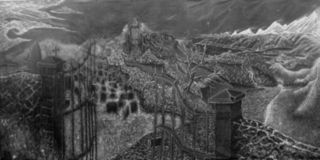 Graveyard Gate Backdrop (W: 6m x H: 3m)