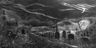 Path Through Graveyard Backdrop (W: 6m x H: 3m)