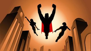 Superheroes Canvas Backdrop (W: 4m x H:2.5m)